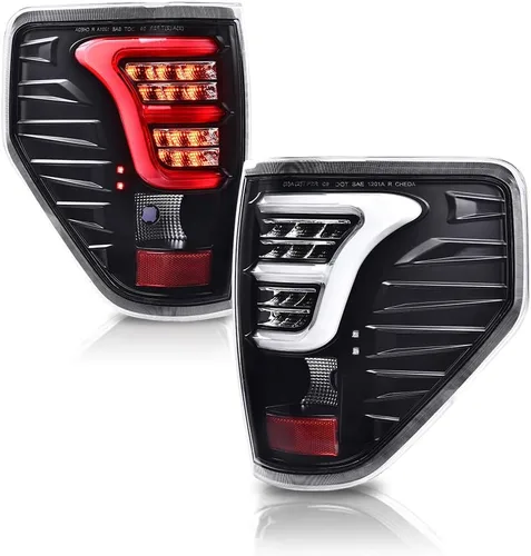 GRAND ORANGE Conjunto de luces traseras LED completas compatibles con Ford F150 2009-2014, luces traseras de estacionamiento para el lado del