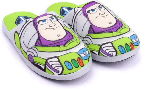 Miniatura 3 de Disney Pixar Toy Story Pantuflas para niños Buzz Lightyear sin cordones, Verde