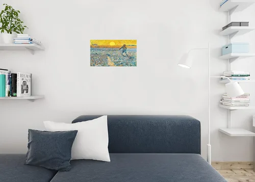 Miniatura 4 de Vincent Van Gogh El sembrador 1888 Van Gogh Arte de pared Pintura estilo impresionista Naturaleza Primavera Flor Decoración de pared Paisaje Campo
