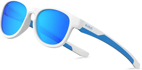 DEAFRAIN Gafas de sol polarizadas para niños y niñas, marco TPEE para deportes, niños y jóvenes de 5 a 13 años con protección UV 100%