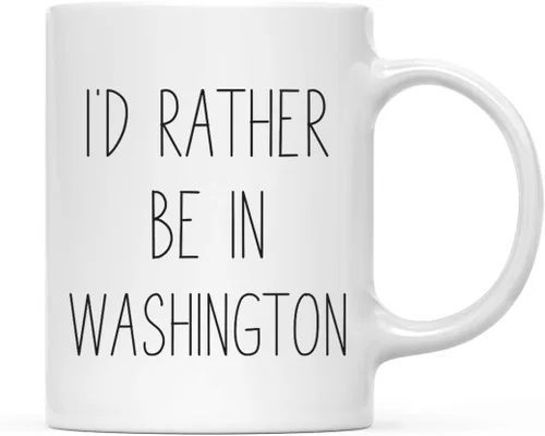 Miniatura 38 de Andaz Press Taza de café de 11 onzas, regalo con texto en inglés "I'd Rather Be in Alabama", 1 paquete, para estudiar en el extranjero, regalo