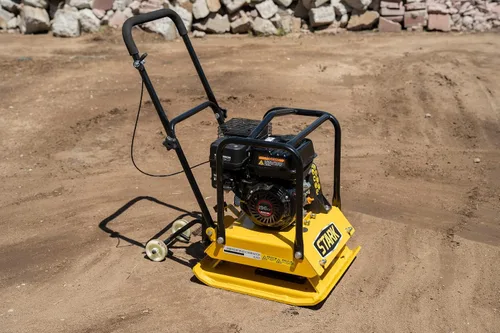 Miniatura 2 de Stark USA Stark 6.5hp Walk-Behind Vibración 21 pulgadas x 21 pulgadas Compactador de placa 2248lbs Force 196cc Motor Vibratorio Tamper Power