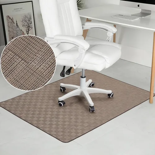 Tapete para silla para suelo de madera dura y azulejos, 36" x 48" tapete resistente para silla de oficina para sillas con ruedas, antideslizante,