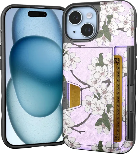 Miniatura 30 de Smartish Funda tipo cartera para iPhone 13 Pro – Wallet Slayer Vol. 2 [delgada + protectora] tarjetero con función atril - Black Tie Affair