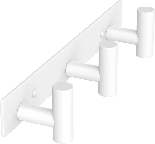Miniatura 23 de VAEHOLD Ganchos de Pared para Abrigos Montados en Pared, Perchero con 6 Ganchos Dobles para Colgar Toalla Sombrero Abrigo Bata Bolsa Llave para Baño