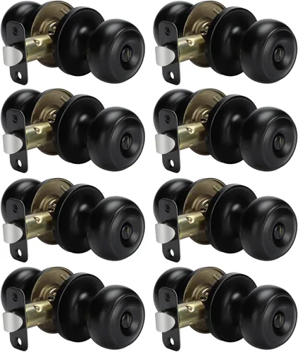 Miniatura 12 de Goldenwarm - Perillas interiores de puerta de bronce aceitado, perillas para puerta de dormitorio, pomo de puerta de bronce con privacidad, perilla