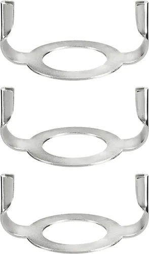 Miniatura 3 de Aspen Creative 21323-23 - Pantalla convertidora de arpa con adaptador Slip Uno, modelo Uno Euro Fitter de 1.417 in, chapado en latón, paquete de 3