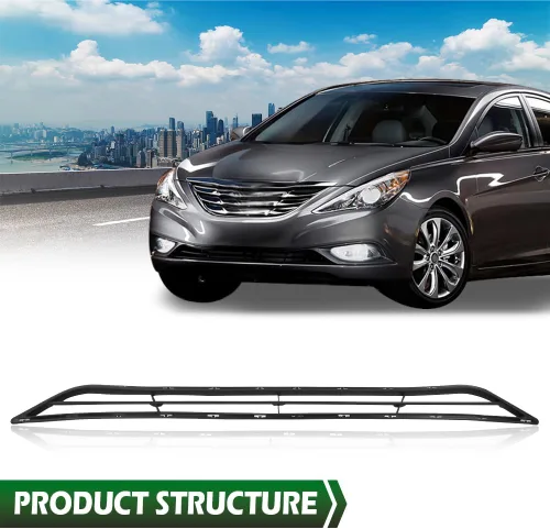Miniatura 9 de GRAND ORANGE Rejilla central de parachoques delantero inferior compatible con Hyundai Sonata Sedan 2011 2012 2013 865613S000, HY1036114