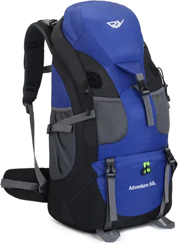 Morral de senderismo. Morral ligero para acampar, con impermeabilidad 50L para uso al aire libre.
