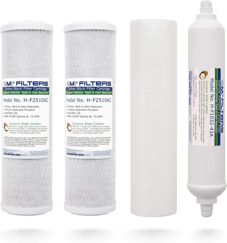 Miniatura 9 de Membranas aplicadas Membrana de ósmosis inversa y reemplazo de filtro, membrana de 50 GPD con filtro pre y poste.
