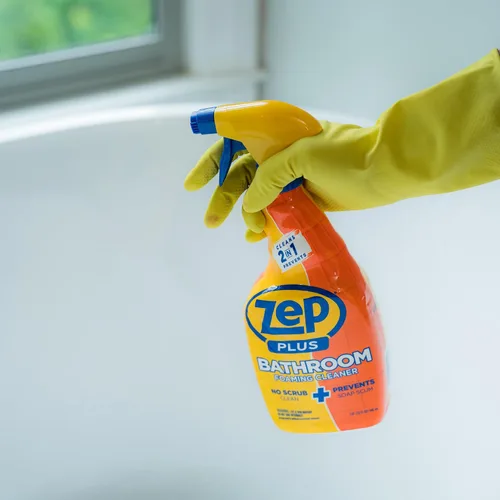 Miniatura 6 de Zep Plus - Limpiador espumoso para baño - 32 onzas (caja de 12) - R54012 - Mantén tu baño limpio + protege contra la futura acumulación de jabón