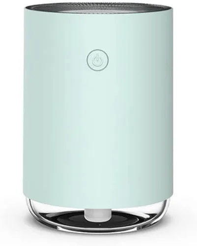 Humidificador de aire, humidificador portátil de aceite aromático, purificador de fragancia para el hogar del automóvil con luces románticas, Rosa