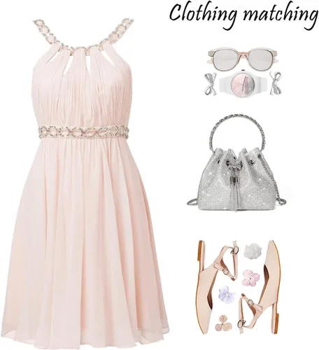 Miniatura 7 de Bolso de mano con cristales brillantes y diamantes de imitación para mujer, bolso de noche con brillo, bandolera para fiesta de boda, graduación