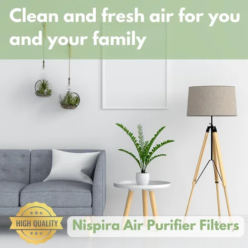 Miniatura 7 de Nispira Filtro HEPA verdadero (pequeño) con 4 filtros de precarbono compatible con los modelos Whirlpool Whispure de purificador de aire AP150