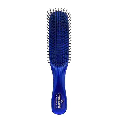 Phillips Brush Sapphire Blue Light Touch 6 - Cepillo para el cabello, parte de la colección de gemas (zafiro)