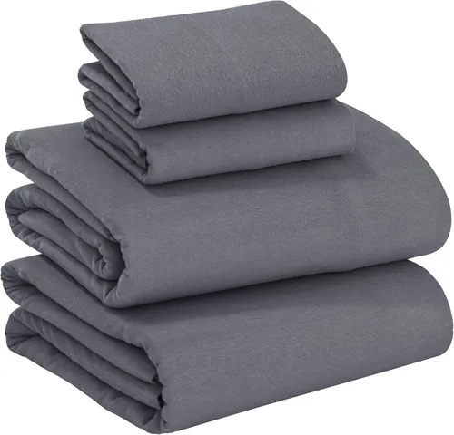 Miniatura 15 de RUVANTI Juego de sábanas de franela 100% algodón tamaño matrimonial - 4 piezas, cálidas, suaves y transpirables, con bolsillo profundo, ropa de cama