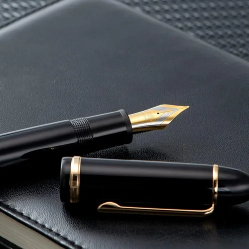 Miniatura 6 de Jinhao X159 - Juego de 4 bolígrafos estilográficos acrílicos de colores surtidos, tamaño 8, punta media, diseño clásico, pluma de escritura suave