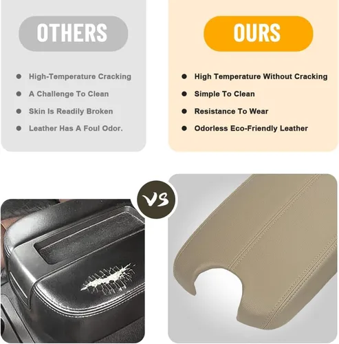 Miniatura 4 de Funda de reposabrazos para automóvil de repuesto para Honda Accord 2008-2012, protector de consola central de cuero PU, almohadilla impermeable