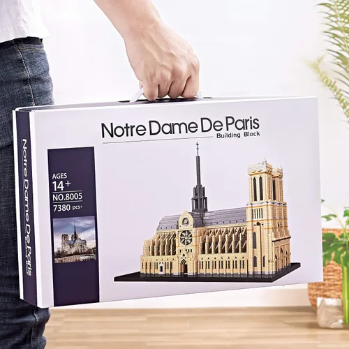 Miniatura 4 de Notre Dame De Paris Colección de micro bloques de construcción famosa mundialmente famosa modelo arquitectura conjuntos para adultos 7380 piezas