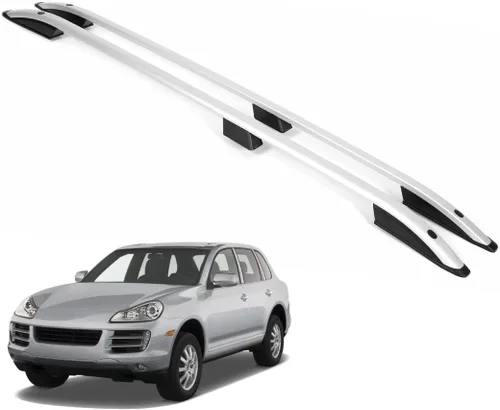 Miniatura 11 de ERKUL Barras transversales para portaequipajes para Porsche Cayenne 2003-2010 Barras transversales de aluminio con bloqueo antirrobo para el techo