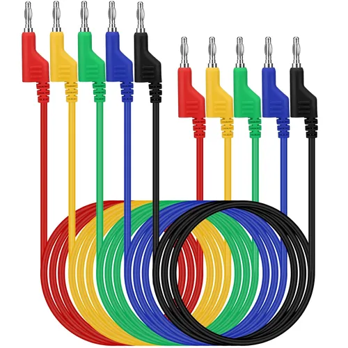 Miniatura 12 de SWANLAKE - Juego de cables de prueba de multímetro de 11 piezas, sondas de multímetro CAT III 1000V 20A con clips de cocodrilo, sonda de aguja, clip