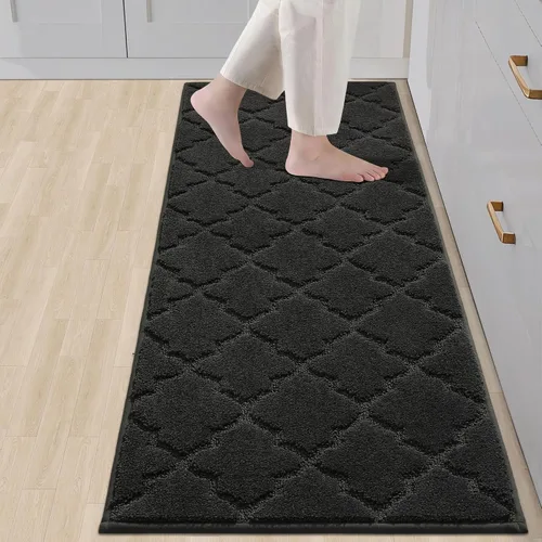 Miniatura 71 de COSY HOMEER Alfombras suaves de cocina [2 piezas] para el frente del fregadero súper absorbentes, tapetes y tapetes de cocina de 20 x 30 pulgadas/20