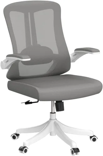 Miniatura 6 de Silla de oficina, silla ergonómica de escritorio cómoda para el hogar, silla de juegos con respaldo medio con ruedas, altura ajustable, soporte