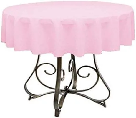 Miniatura 36 de Mantel redondo de poliéster de 72 pulgadas, disponible en más de 45 colores, ideal para restaurantes y superposiciones versátiles de eventos, elige