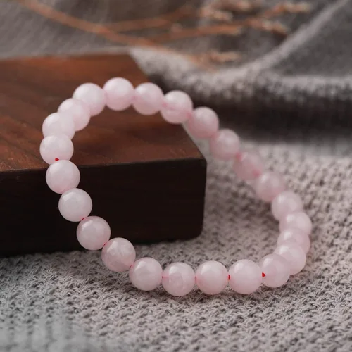 Miniatura 5 de Crystal Vibe Pulseras de cuentas de 0.315 in para mujeres y hombres, pulseras de cristal con piedras preciosas naturales, tamaño elástico ajustable
