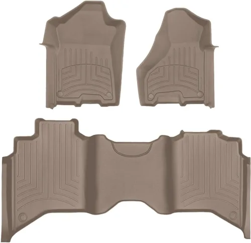Miniatura 11 de WeatherTech FloorLiner HP Alfombrillas de suelo de ajuste personalizado para camioneta Dodge Ram 2500/3500, Ram 2500/3500-1ª y 2ª fila Negro