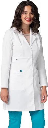 Miniatura 4 de Adar - Abrigo de laboratorio elástico universal para mujer abrigo de laboratorio con cintura de 36 pulgadas