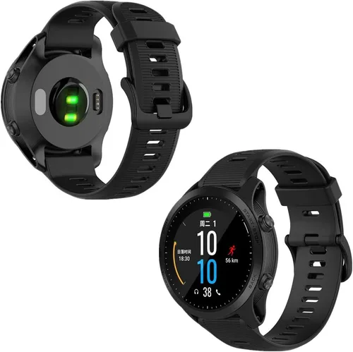 Miniatura 3 de Muovrto Correa de repuesto para Garmin Forerunner 945/935, correa de silicona para reloj Garmin Fenix 5/Approach S60/Fenix 6 Negro