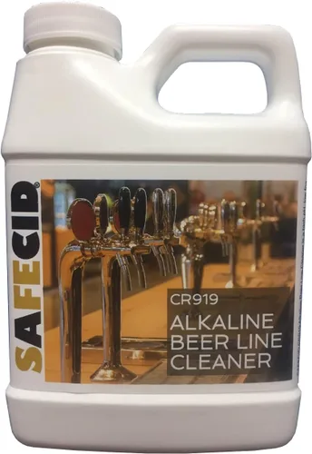 Limpiador de línea de cerveza alcalina de 16 onzas líquidas - Potente y seguro - Limpiador biodegradable del sistema de tiro
