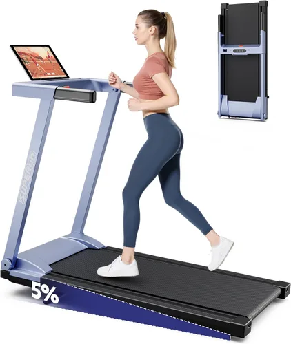 Cintas de correr para el hogar, caminadora plegable 4 en 1 con inclinación, capacidad de 300 libras, caminadoras para correr para el hogar, espacios