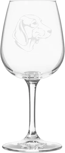 Miniatura 96 de Copa de vino de 12.75 onzas con diseño de perro grabado
