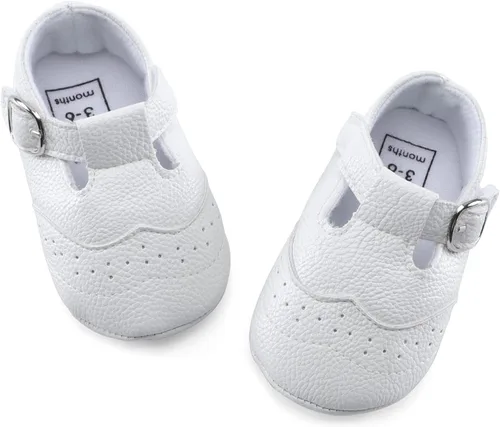 Miniatura 2 de ESTAMICO Zapatos de cuna antideslizantes para bebés y niños pequeños