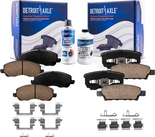 Miniatura 43 de Detroit Axle - Pastillas de Freno Delantero para Nissan Altima Maxima Sentra 350Z Cube Juke Versa INFINITI G20 G35 I30 I35 Suzuki SX4, Pastillas