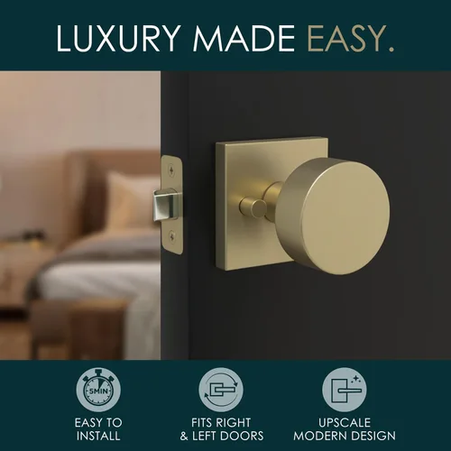 Miniatura 3 de Mega Handles SUANA - Pomo de puerta de privacidad para pasillo, armario y baño, perillas de puerta reversibles de diseño resistente, se adapta a