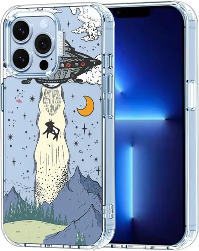 MOSNOVO Funda para iPhone 13 Pro, [Buffertech protección contra caídas de grado militar de 6.6 pies] [Tecnología antidespegado] Funda Transparente