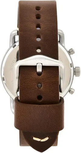 Miniatura 4 de Fossil Commuter - Reloj de cuarzo para hombre de acero inoxidable y piel, estilo casual