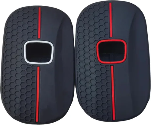 Miniatura 2 de 2 piezas fundas de silicona para llavero inteligente de 5 botones para Honda Accord Civic Pilot HR-V CR-V Sport SI EX EX-L Touring 2022 2023 2024