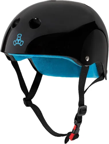 Miniatura 32 de Triple Eight Casco certificado Sweatsaver para patineta, BMX, Roller Derby, patinaje sobre ruedas, patinaje en línea, scooter y bicicleta Carbon