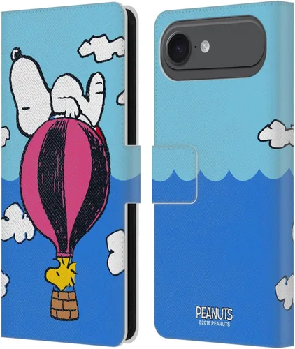 Miniatura 233 de Head Case Designs Funda de piel con licencia oficial de Peanuts Snoopy & Woodstock Balloon Halfs and Laughs para Apple iPhone 7/8/SE 2020 y 2022