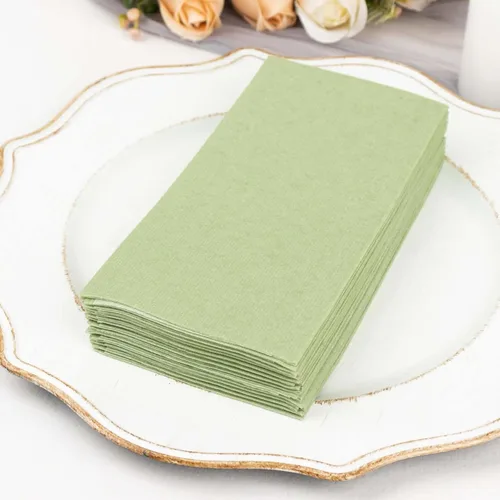 Miniatura 29 de Efavormart - Paquete de 20 servilletas de papel Airlaid suaves de lino de color burdeos, altamente absorbentes, desechables Borgoña