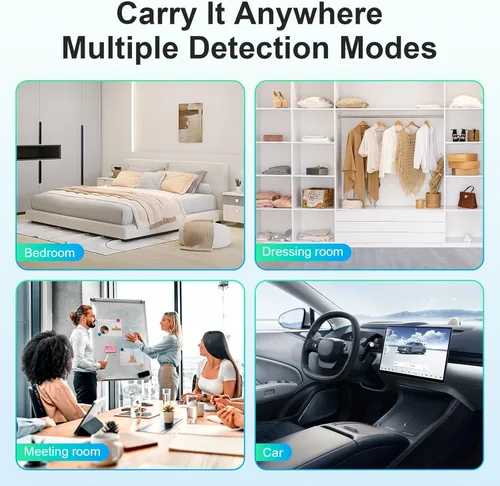 Miniatura 7 de Detectores de cámara oculta, dispositivo oculto portátil para coche, hogar, hotel, viajes, oficina