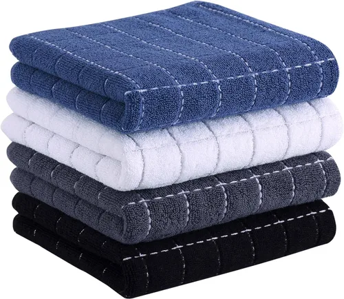 Miniatura 125 de Homaxy Paños de cocina 100% algodón de felpa, toallas de cocina ultra suaves y absorbentes para la cocina, adecuadas para secar y lavar platos