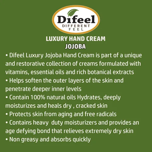 Miniatura 6 de Difeel Crema hidratante de manos de lujo, jojoba de 1.4 onzas (paquete de 12), paquete múltiple de crema de manos, paquete variado de crema de manos