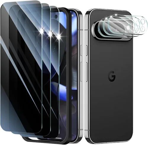 Miniatura 7 de Paquete de 4 protectores de lente de cámara para Google Pixel 6A, protector de pantalla de vidrio templado 9H, claridad HD, antiarañazos, sin