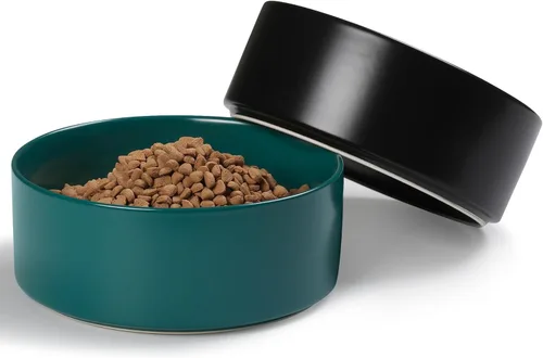 Miniatura 17 de Cuencos Grandes para Perros, Cuenco Antideslizante de Cerámica Pesada para Comida y Agua de Perros con Base de Silicona, Cuenco de Alimentación