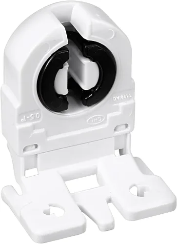Miniatura 7 de uxcell 8 unids T8 luz fluorescente titular G13 base no derivada sola cabeza lámpara zócalo AC 250 V 2A para tubo fluorescente LED